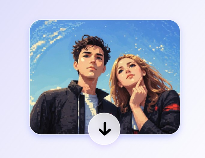 Download the high quality pixelated image