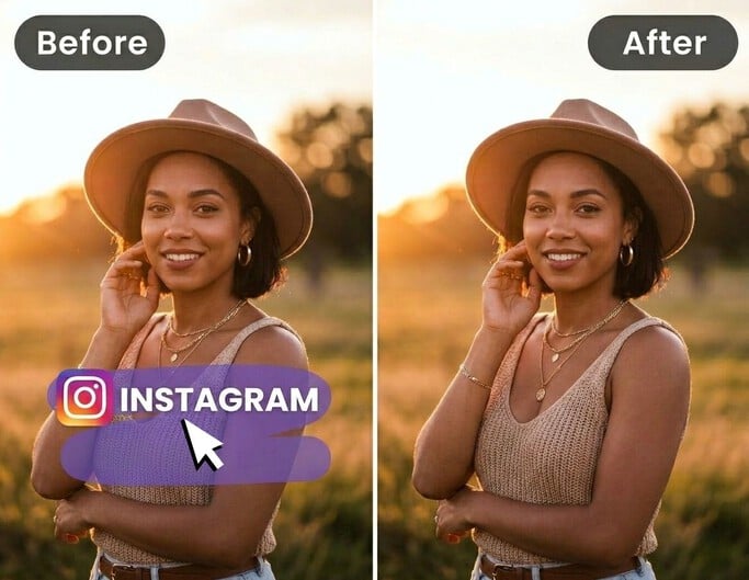 Enlever le filigrane Instagram gratuitement sans tracas avec Fotor