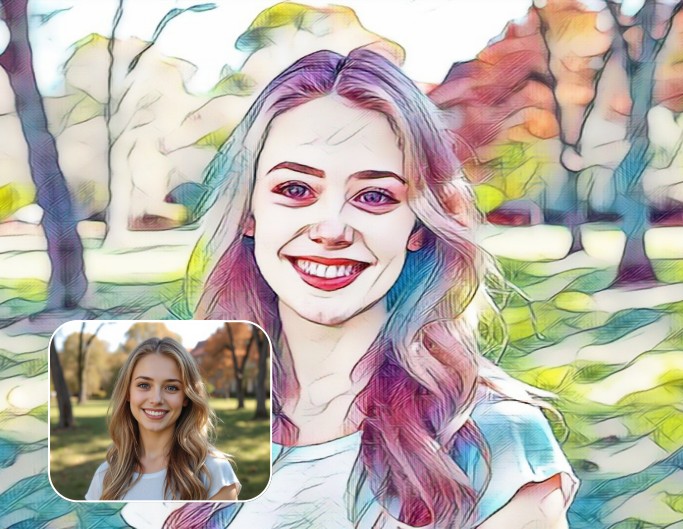 Foto in Cartoon umwandeln Greenland Stil