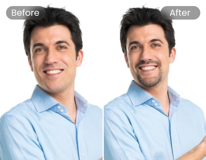 Fotor AI beard filter