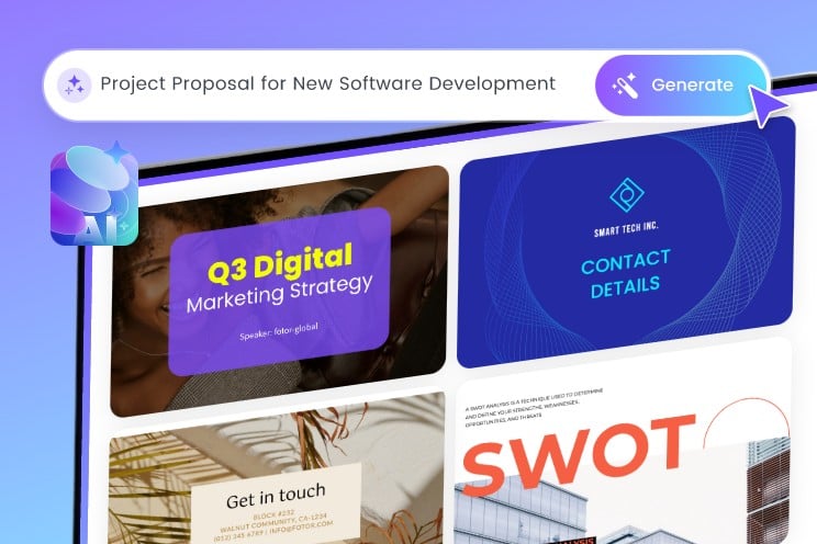Fotor AI presentation maker generation
