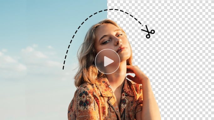Fotor AI video background remover feature