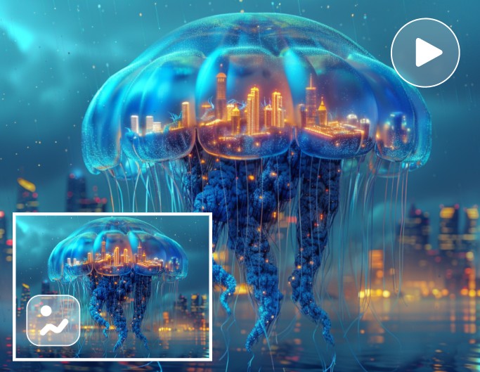 Fotor AI video generator turn fantasy art into video