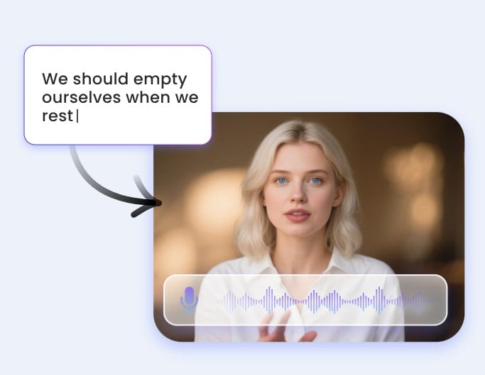 Fotor natural text to speech tool in lip sync AI video generator