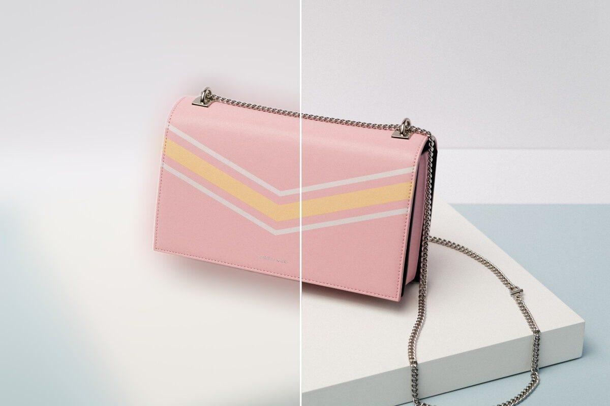 Memblur foto produk tas bahu