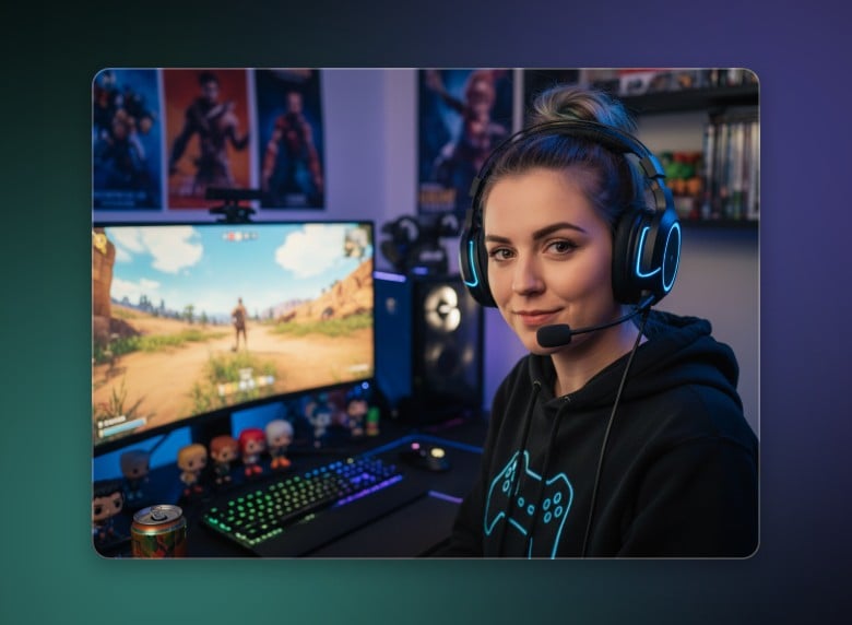 Generate AI fake face for social media content creation