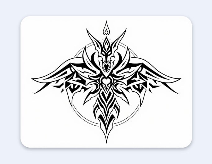 Generate a lineart tattoo with fotor ai