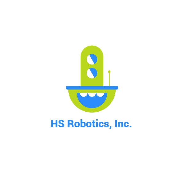 Green robot logo design for hoodie
