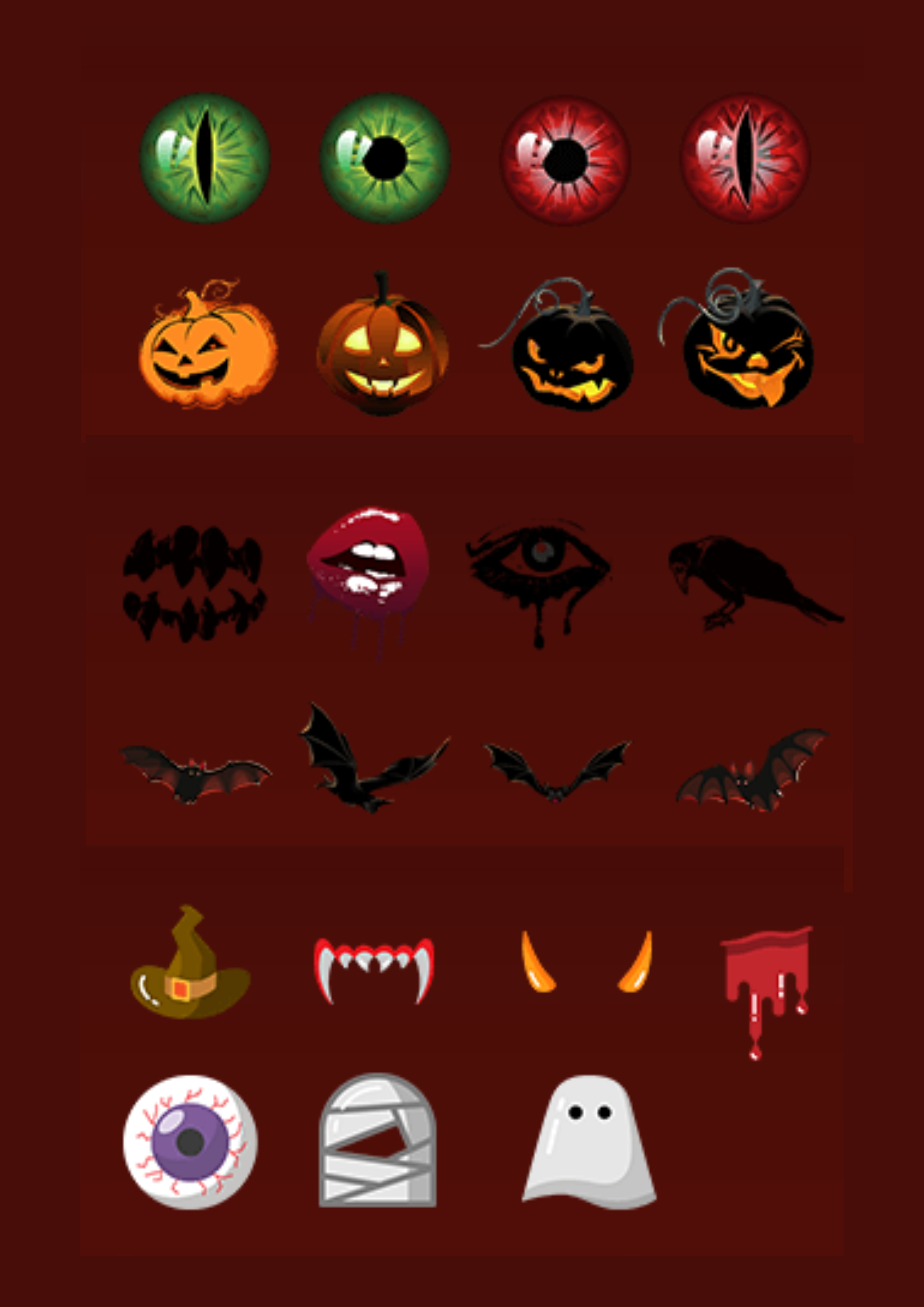 Halloween stickers