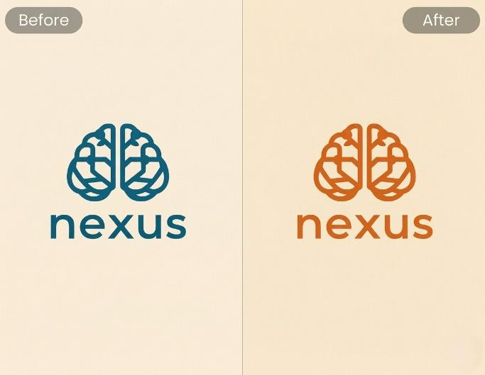 Logofarbe mit Fotor KI schnell aendern