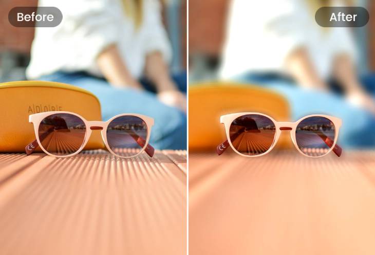 Make blurry background for product photos to highlight product and bring focus