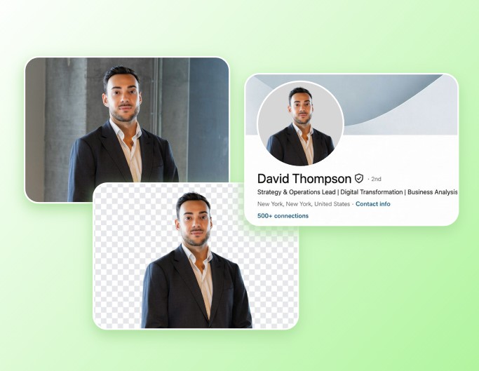 Make profile pictures with Fotor free PNG maker