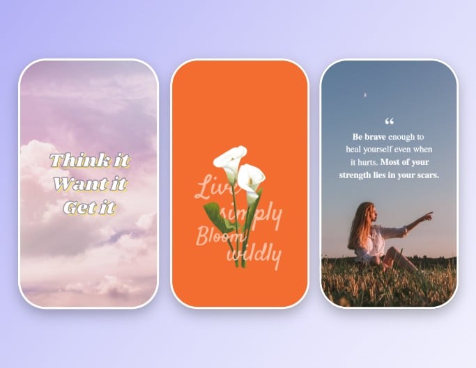 引用の壁紙を作る