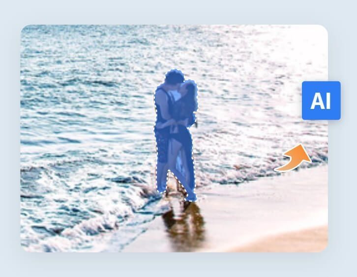 Marque as pessoas indesejadas que você deseja remover na imagem