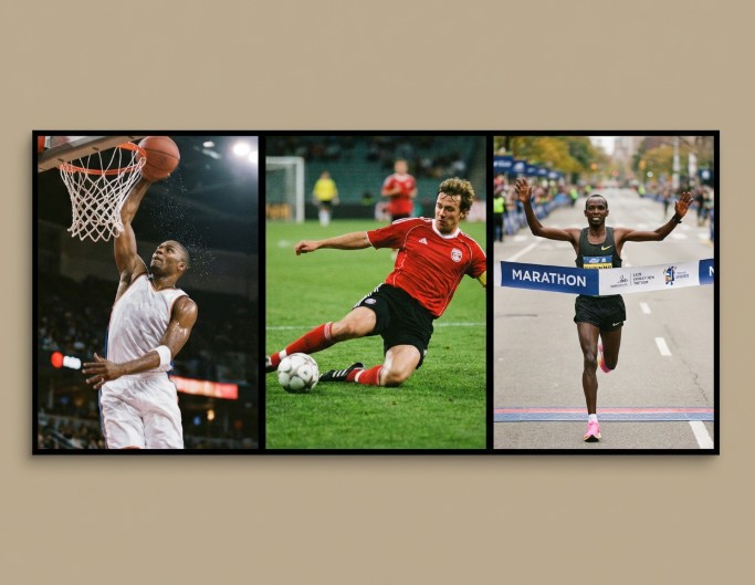 Montage photo magazine de sport