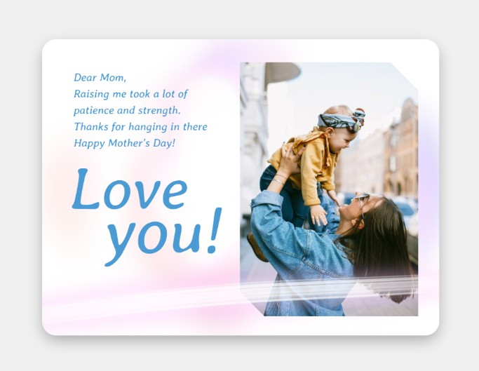 Mother's day card design