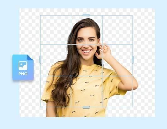Potong Foto PNG dengan potong gambar otomatis milik Fotor