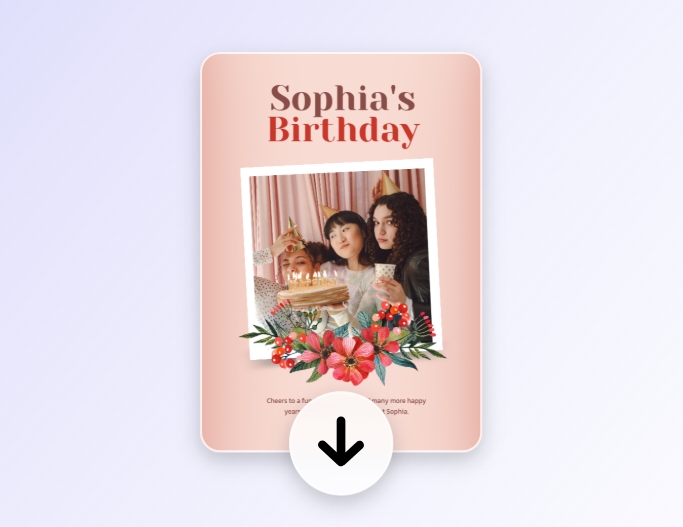 Prévisualiser la photo avec texte modifié et télécharger