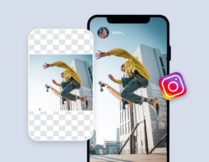 Quickly adapt and extend images for social media