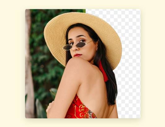 Remove background from image automatically with AI background remover on Fotor graphic maker