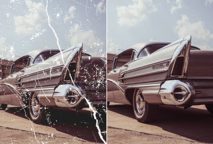 古い写真の復元