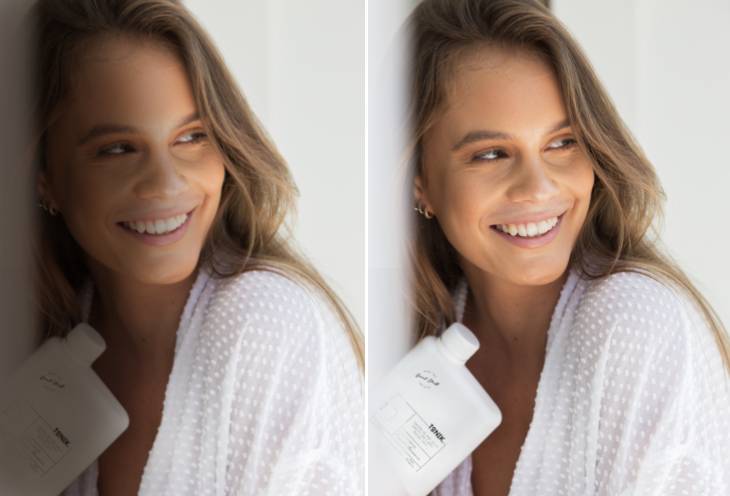 supprimer l'ombre sur le visage d'une photo portrait