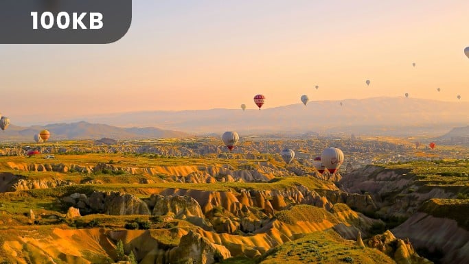 画像を100kbにリサイズする