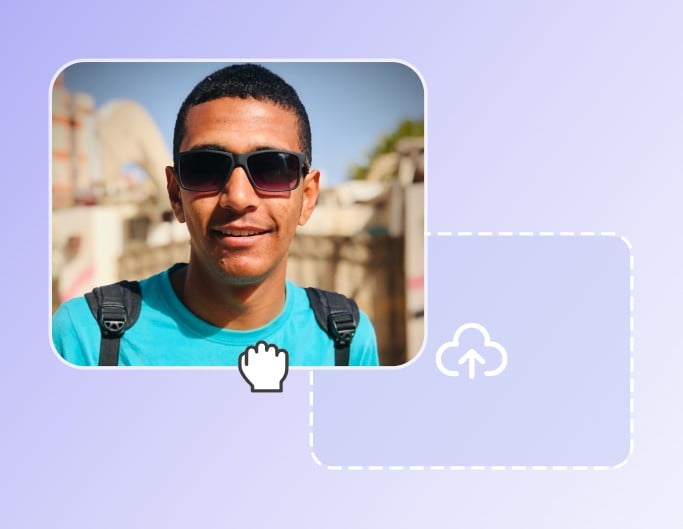 Step 1 Upload the photo you want to convert