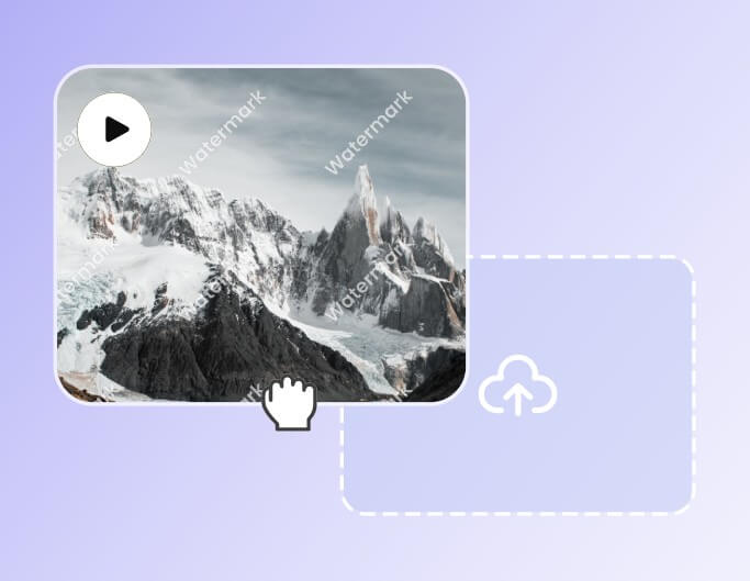 Bước 1 Tải lên video có hình mờ của bạn