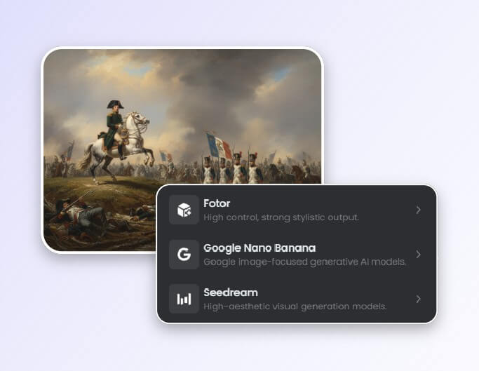 Step 2 pick an AI model and generate a book illustration