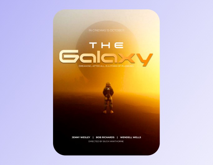 The Galaxy movie poster template