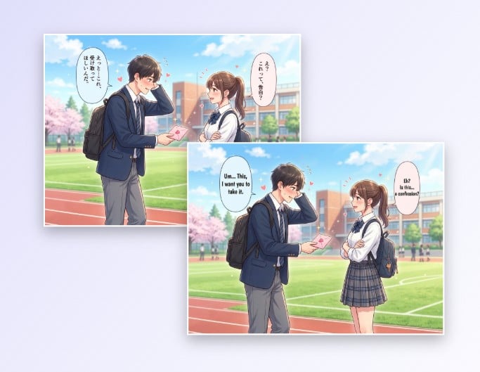 Tłumacz komiksy za pomocą darmowego narzędzia do tłumaczenia tekstu na obrazkach Fotor