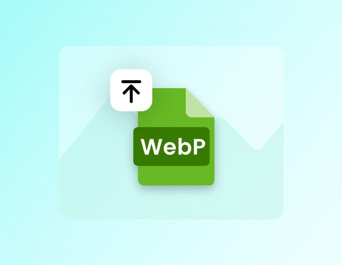 Upload webp image to Fotor's webp to gif converter