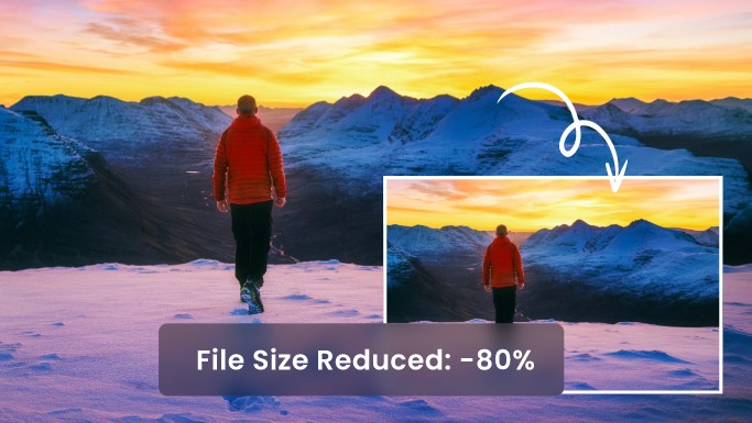 Use Fotor JPG converter to convert image to JPG for smaller file size