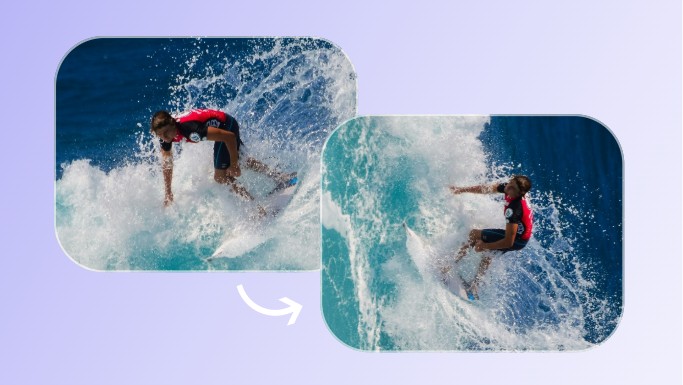 Use Fotor image rotator to turn photo to enhance composition