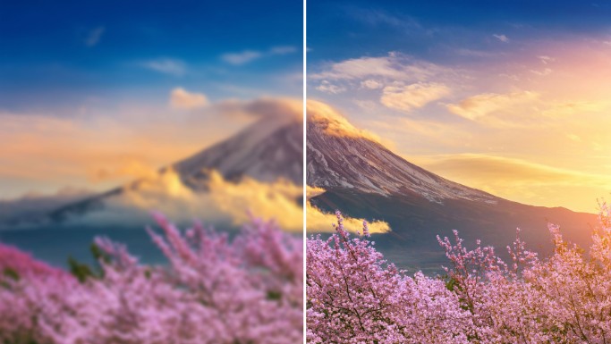 Fotorでシャッタースピードが遅い画像補正をする