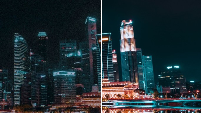 fotorで暗い場所で撮影した写真のボケを直す