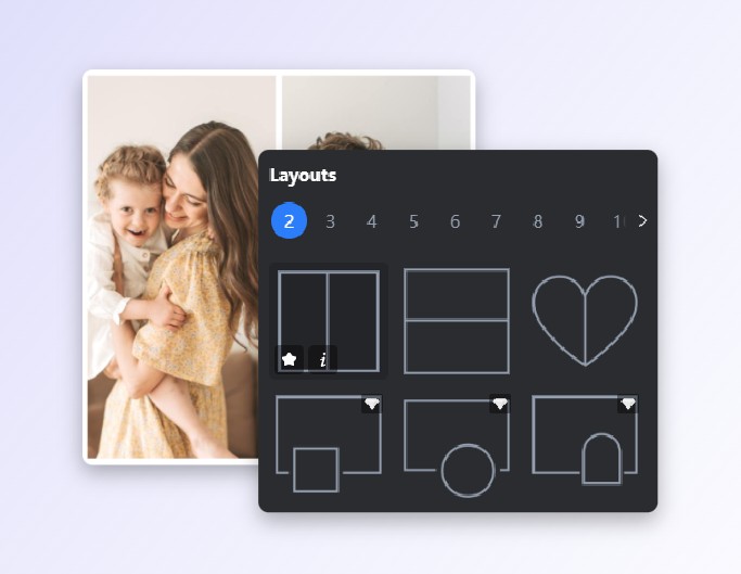 Waehle ein Raster aus