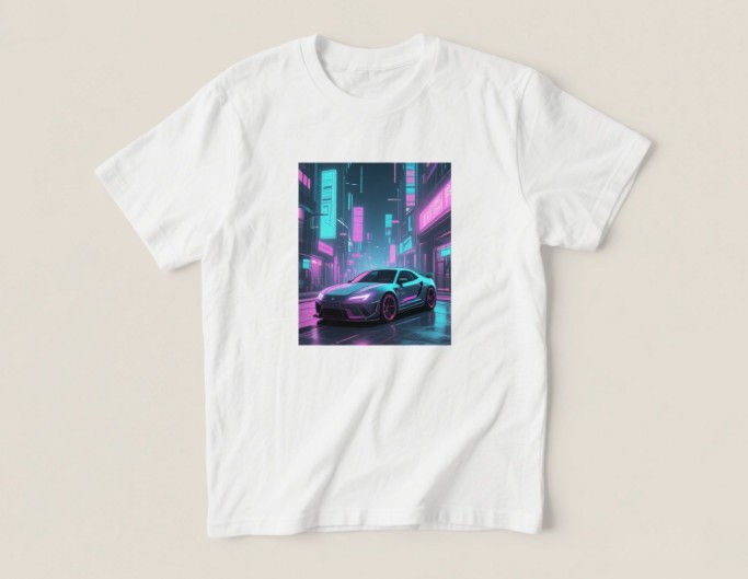A cyberpunk style t shirt design