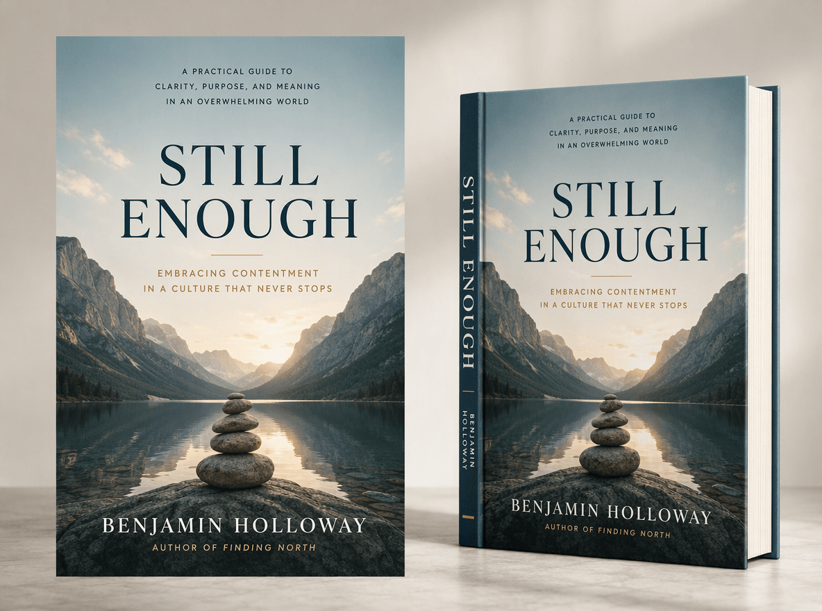 A digital book cover and a book mockup for a novel