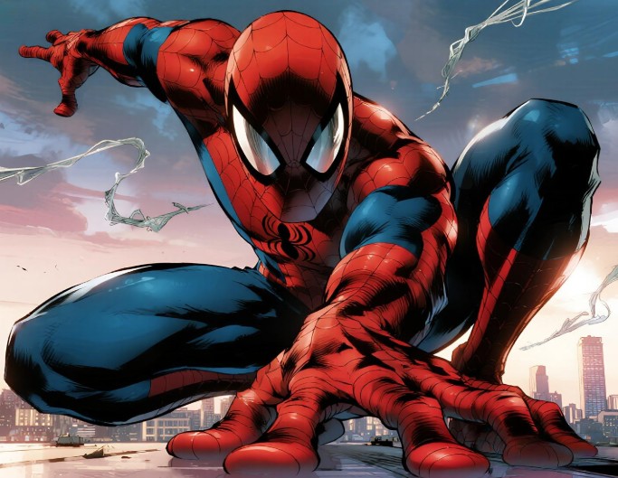 A giant spiderman in marvel style