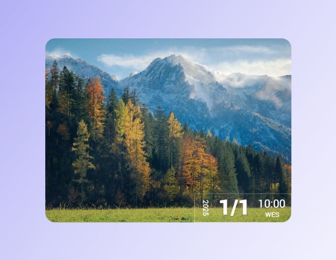 A landscape photo showing a mount view with a date watermark