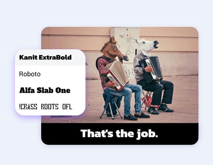 A library of meme fonts to write text on memes