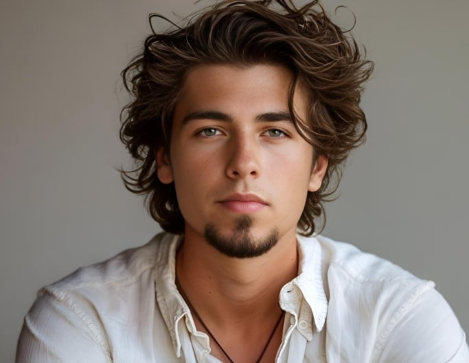 A man with goatee beard