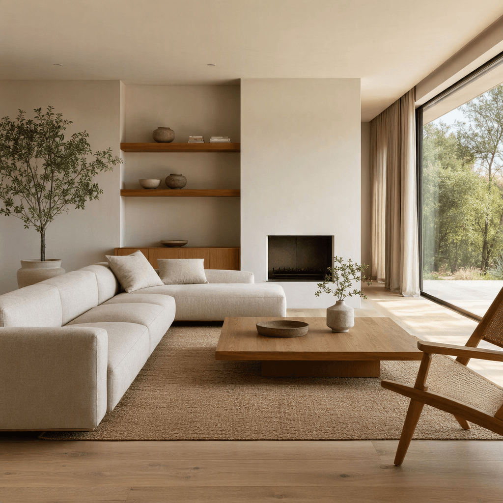 Una foto de una habitación minimalista