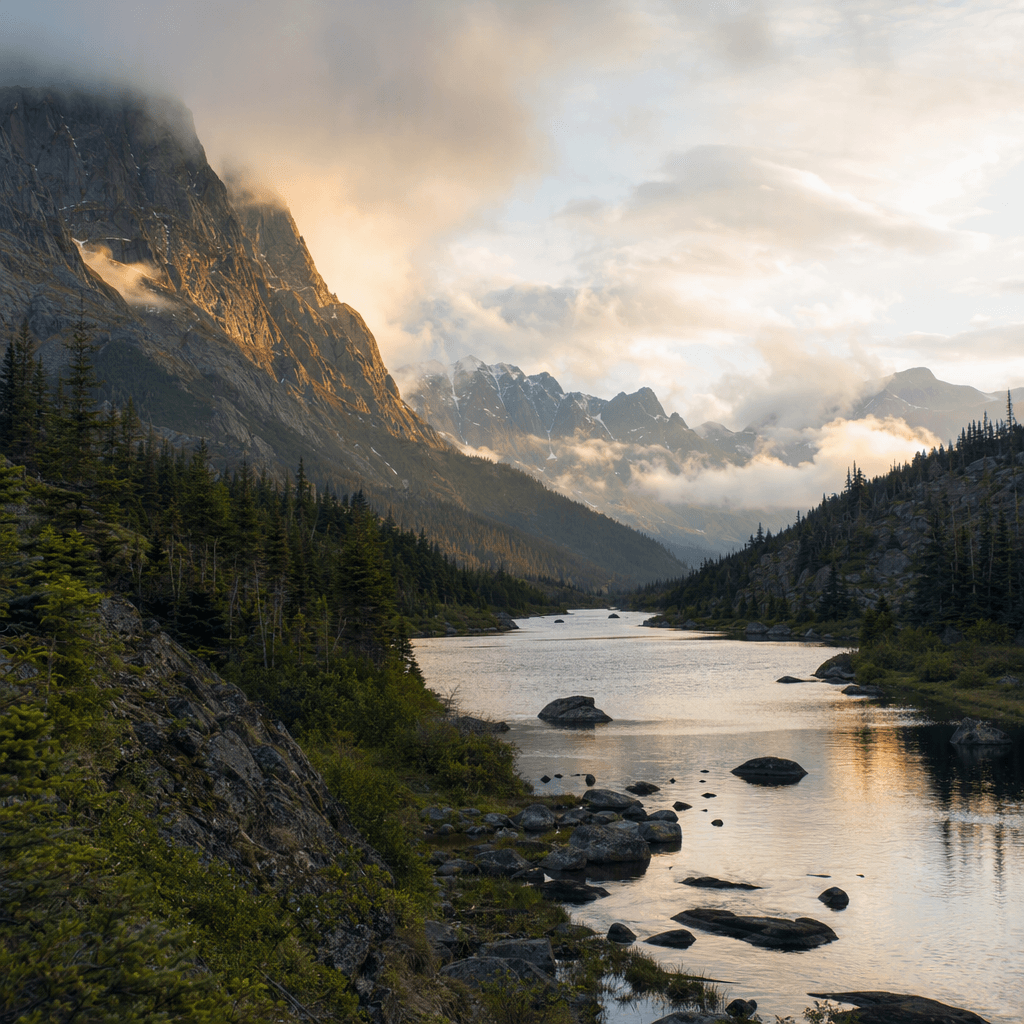 A photorealistic mountview image