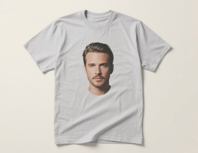 A realistic photo style t shirt design