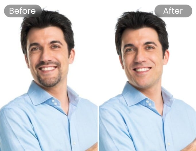 Add AI no beard filter