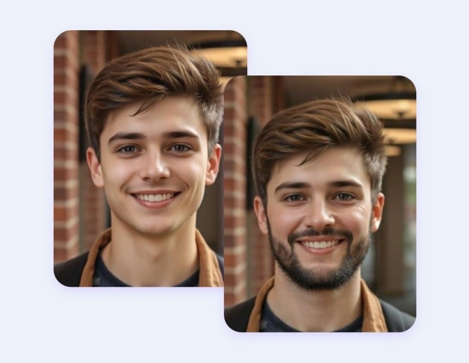 Fotorひげフィルターで写真にひげを追加する