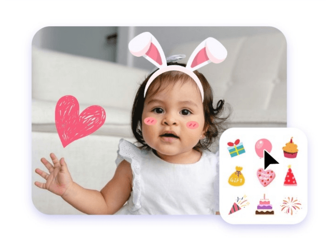 Add stickers to photos